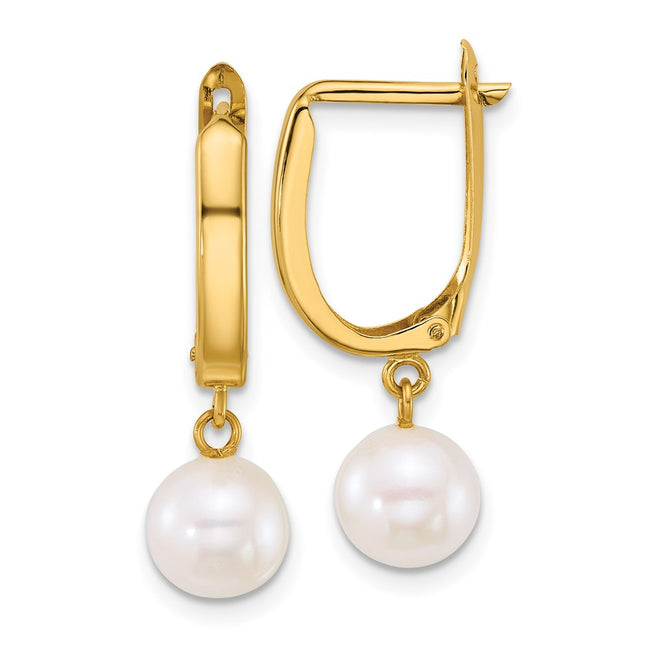 14k Yellow Gold Earrings Style XF913E - Classique Jewelry Inc.
