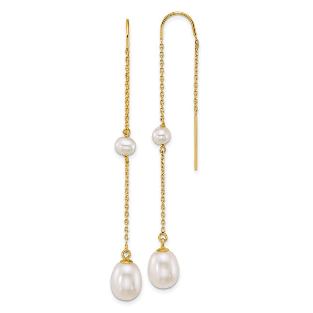 14k Yellow Gold Earrings Style XF917E - Classique Jewelry Inc.