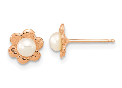 14k Rose Gold Earrings Style XFR617E - Classique Jewelry Inc.