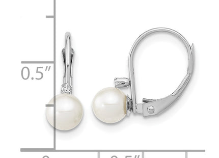 14k White Gold Earrings Style XFW248E - Classique Jewelry Inc.