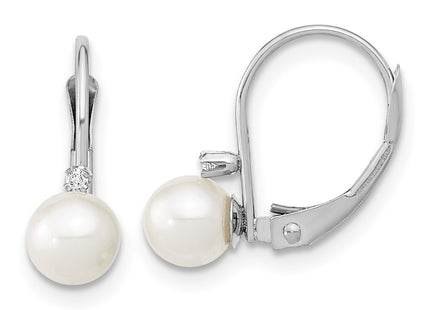 14k White Gold Earrings Style XFW248E - Classique Jewelry Inc.