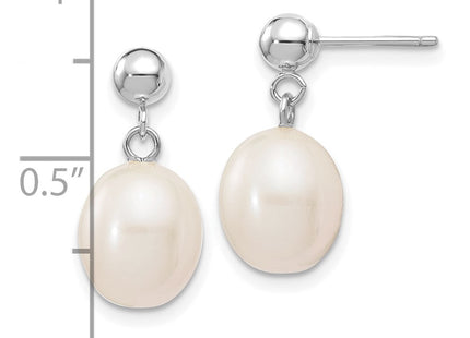 14k White Gold Earrings Style XFW250E - Classique Jewelry Inc.