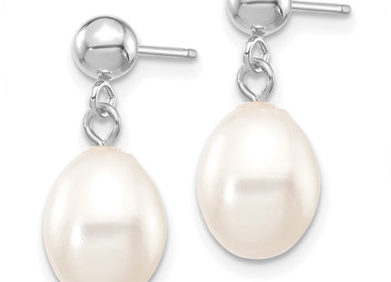 14k White Gold Earrings Style XFW251E - Classique Jewelry Inc.