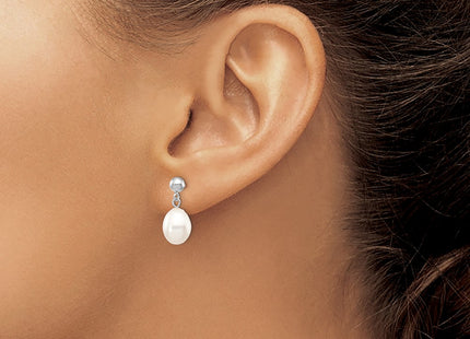 14k White Gold Earrings Style XFW251E - Classique Jewelry Inc.