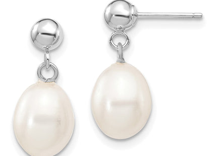 14k White Gold Earrings Style XFW251E - Classique Jewelry Inc.