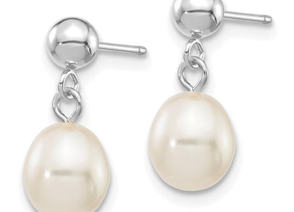 14k White Gold Earrings Style XFW252E - Classique Jewelry Inc.