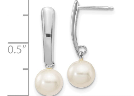 14k White Gold Earrings Style XFW263E - Classique Jewelry Inc.