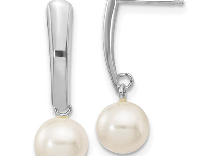 14k White Gold Earrings Style XFW263E - Classique Jewelry Inc.