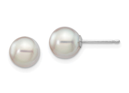 14k White Gold Earrings Style XFW291E - Classique Jewelry Inc.