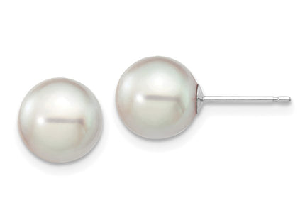 14k White Gold Earrings Style XFW292E - Classique Jewelry Inc.