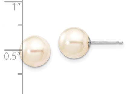 14k White Gold Earrings Style XFW302E - Classique Jewelry Inc.