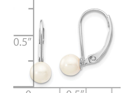 14k White Gold Earrings Style XFW479E - Classique Jewelry Inc.