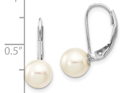 14k White Gold Earrings Style XFW481E - Classique Jewelry Inc.