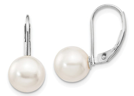 14k White Gold Earrings Style XFW482E - Classique Jewelry Inc.