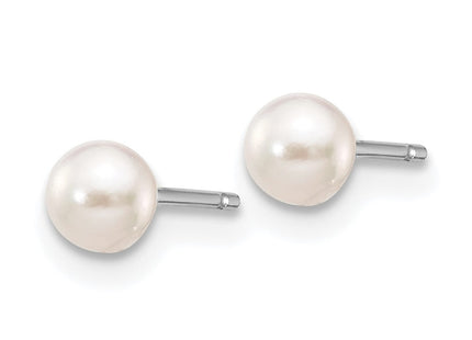 14k White Gold Earrings Style XFW490E - Classique Jewelry Inc.