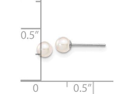 14k White Gold Earrings Style XFW490E - Classique Jewelry Inc.