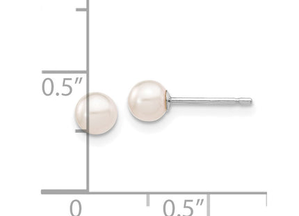 14k White Gold Earrings Style XFW491E - Classique Jewelry Inc.