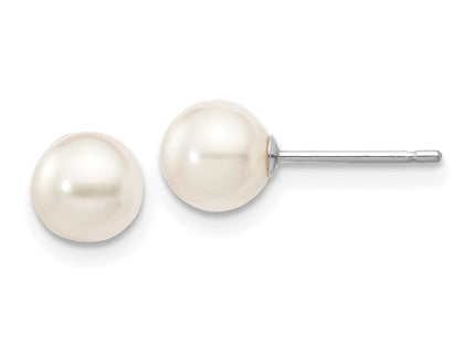 14k White Gold Earrings Style XFW492E - Classique Jewelry Inc.