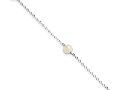 14k White Gold Bracelets Style XFW560 - Classique Jewelry Inc.