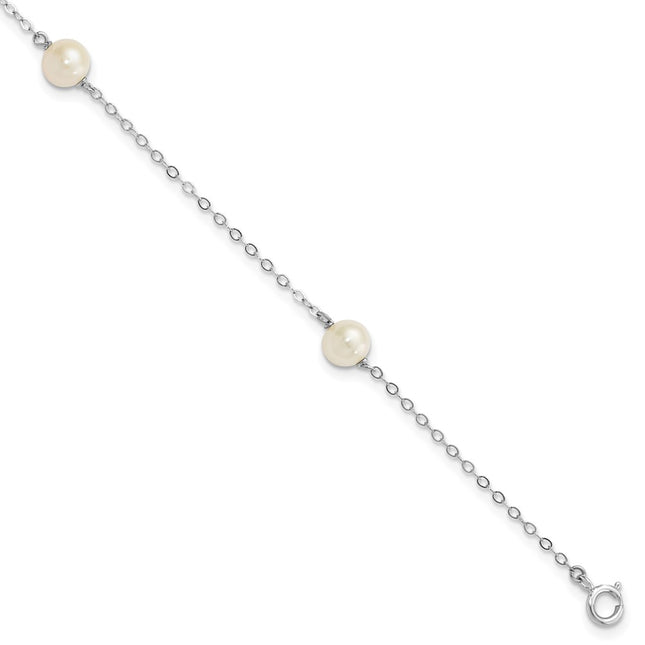 14k White Gold Bracelets Style XFW560 - Classique Jewelry Inc.