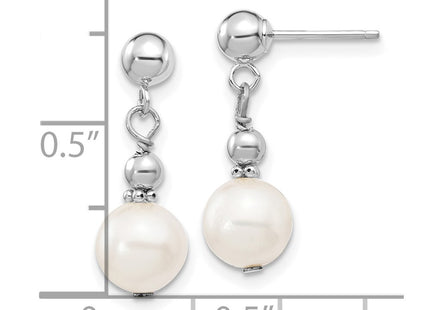 14k White Gold Earrings Style XFW564 - Classique Jewelry Inc.