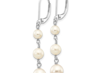 14k White Gold Earrings Style XFW569 - Classique Jewelry Inc.