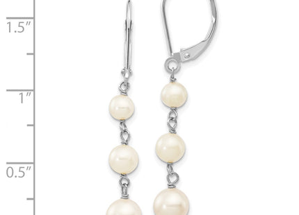 14k White Gold Earrings Style XFW569 - Classique Jewelry Inc.