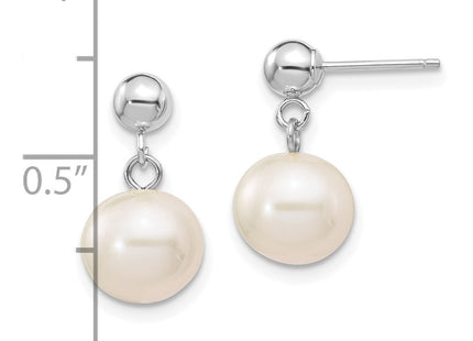 14k White Gold Earrings Style XFW570 - Classique Jewelry Inc.