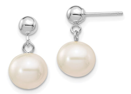 14k White Gold Earrings Style XFW570 - Classique Jewelry Inc.