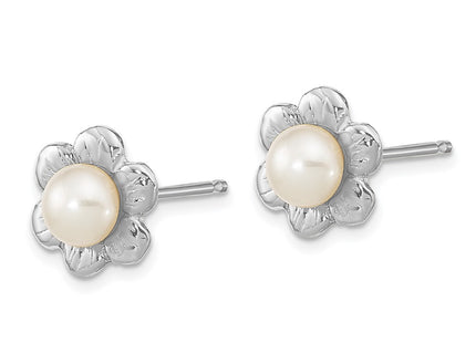 14k White Gold Earrings Style XFW617E - Classique Jewelry Inc.