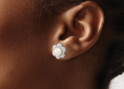 14k White Gold Earrings Style XFW617E - Classique Jewelry Inc.