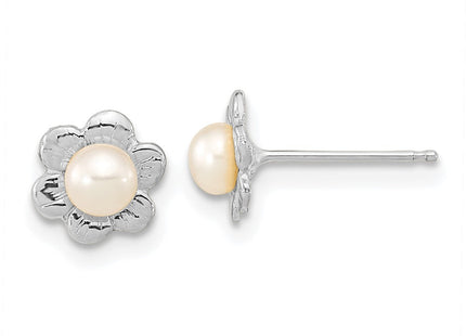 14k White Gold Earrings Style XFW617E - Classique Jewelry Inc.