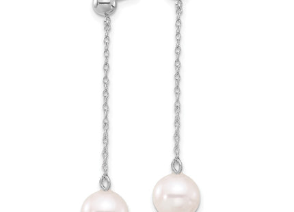 14k White Gold Earrings Style XFW652E - Classique Jewelry Inc.