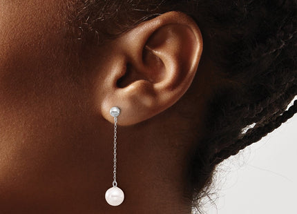 14k White Gold Earrings Style XFW652E - Classique Jewelry Inc.