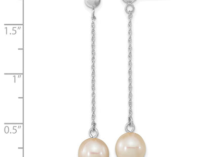 14k White Gold Earrings Style XFW652E - Classique Jewelry Inc.