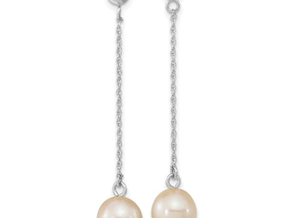 14k White Gold Earrings Style XFW652E - Classique Jewelry Inc.