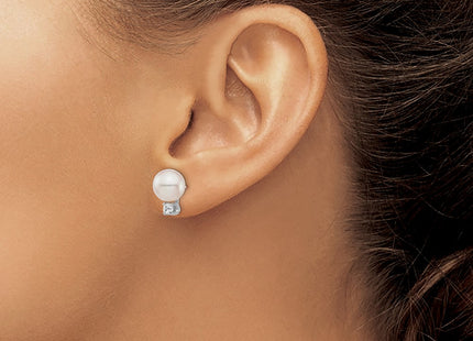 14k White Gold Earrings Style XFW682E - Classique Jewelry Inc.