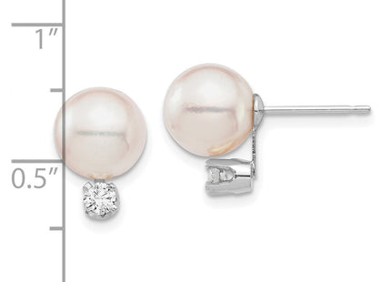 14k White Gold Earrings Style XFW682E - Classique Jewelry Inc.