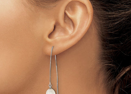 14k White Gold Earrings Style XFW713E - Classique Jewelry Inc.