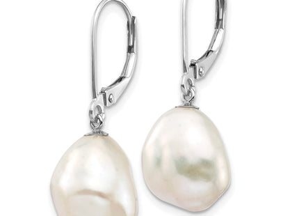 14k White Gold Earrings Style XFW714E - Classique Jewelry Inc.