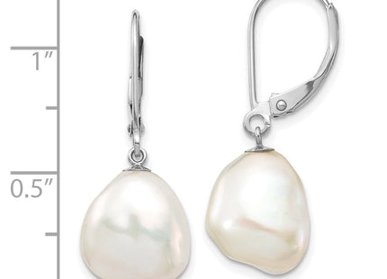 14k White Gold Earrings Style XFW714E - Classique Jewelry Inc.