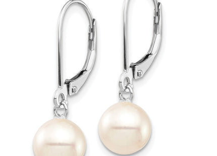 14k White Gold Earrings Style XFW725E - Classique Jewelry Inc.