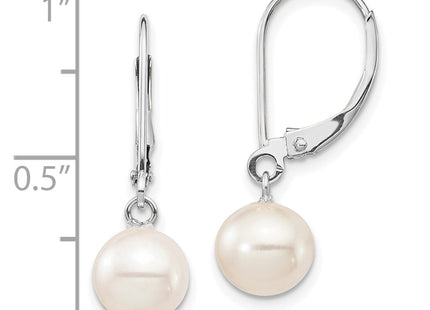 14k White Gold Earrings Style XFW725E - Classique Jewelry Inc.