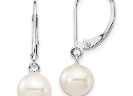 14k White Gold Earrings Style XFW725E - Classique Jewelry Inc.