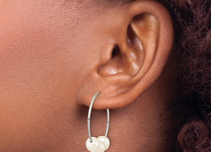 14k White Gold Earrings Style XFW793E - Classique Jewelry Inc.