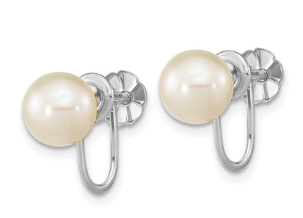 14k White Gold Earrings Style XFW801E - Classique Jewelry Inc.