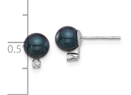 14k White Gold Earrings Style XFW834E - Classique Jewelry Inc.