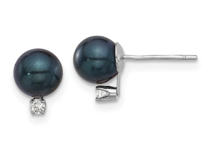 14k White Gold Earrings Style XFW834E - Classique Jewelry Inc.