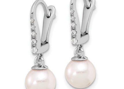 14k White Gold Earrings Style XFW838E - Classique Jewelry Inc.