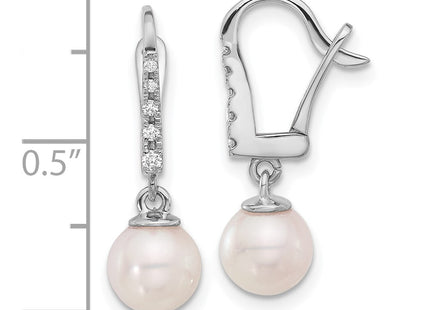 14k White Gold Earrings Style XFW838E - Classique Jewelry Inc.